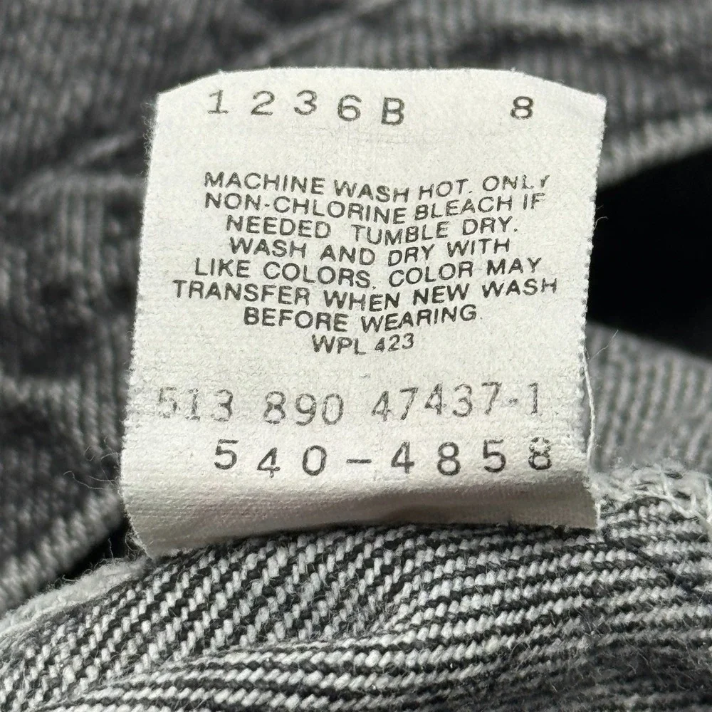 Vintage Levis 540 Jeans Mens 38X32 Fit 36X31 Black Stonewash Made In USA 90'S